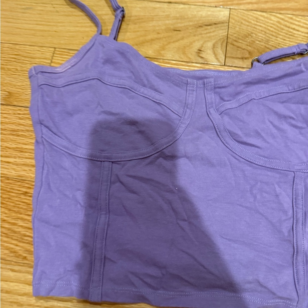 Hollister Lavender Purple Cropped Tank Top